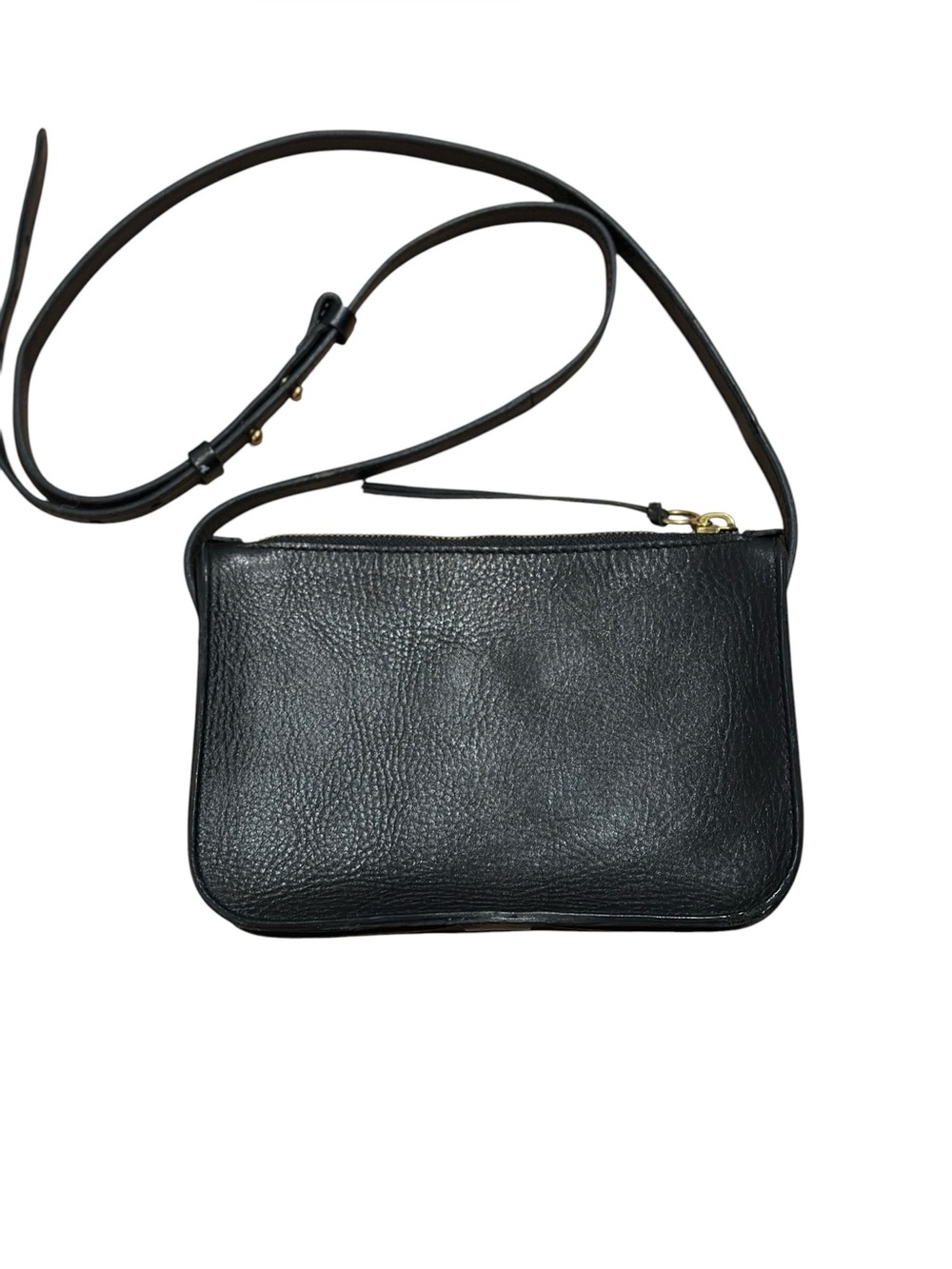 Madewell The Simple Crossbody Sheepskin Leather Bag Black - Picture 2 of 11
